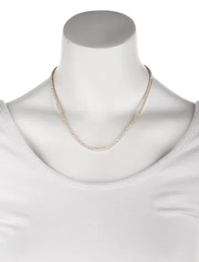 Pre-owned Necklace 14k 11.00ctw Diamond Tennis , 17" In Multi