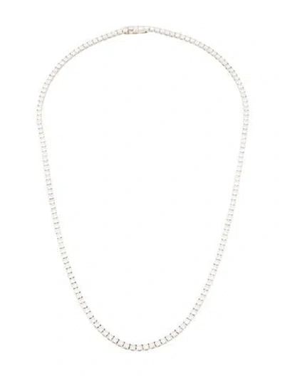 Pre-owned Necklace 14k 11.00ctw Lab-grown Diamond Tennis , 18" In Multi