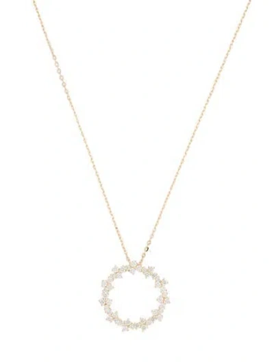 Pre-owned Necklace 14k 1.10ctw Diamond Pendant , 17.75" In Multi