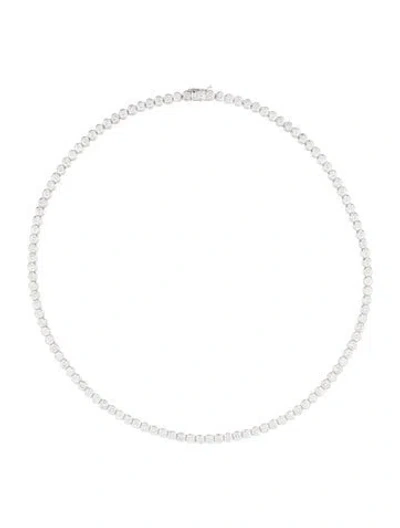 Pre-owned Necklace 14k 11.40ctw Diamond Tennis , 16" In Multi