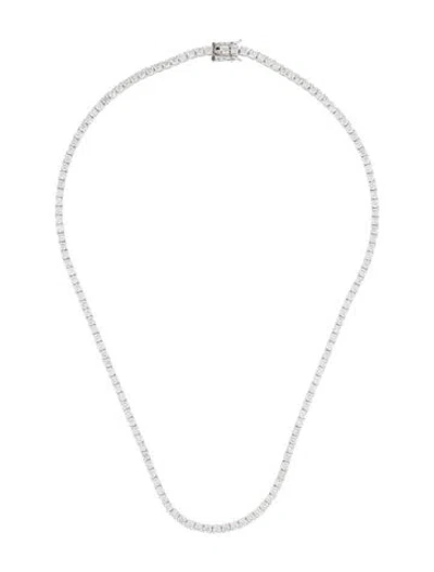 Pre-owned Necklace 14k 11.40ctw Lab-grown Diamond , 16" In Multi