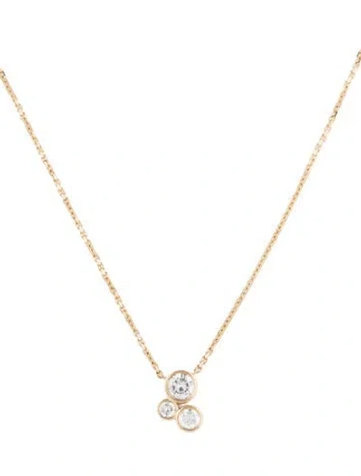 Pre-owned Necklace 14k 1.17ctw Diamond Pendant , 15.75" In Multi