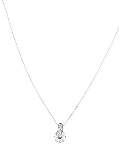 Pre-owned Necklace 14k 1.17ctw Lab-grown Diamond Pendant , 18" In Multi