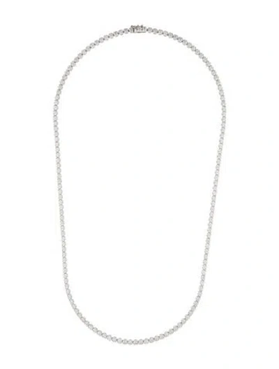 Pre-owned Necklace 14k 12.00ctw Diamond Tennis , 24" In Multi