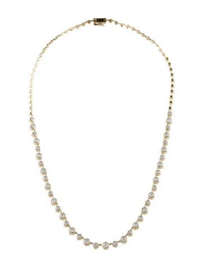 Pre-owned Necklace 14k 1.20ctw Diamond Collar , 18" In Multi