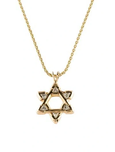 Pre-owned Necklace 14k 1.22ctw Diamond Pendant W/18k Chain, 23.5" In Multi