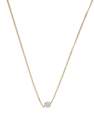 Pre-owned Necklace 14k 1.42ctw Diamond Station , 24" In Multi