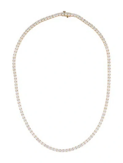 Pre-owned Necklace 14k 14.68ctw Diamond Tennis , 16" In Multi