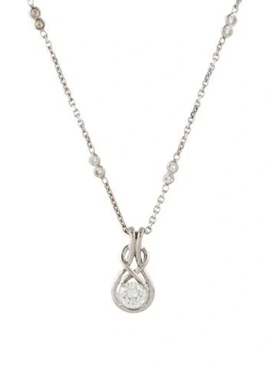 Pre-owned Necklace 14k 1.46ctw Diamond Pendant , 18" In Multi
