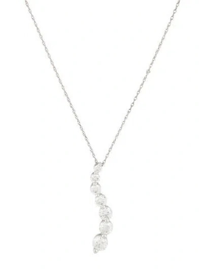 Pre-owned Necklace 14k 1.46ctw Diamond Pendant , 18" In Multi