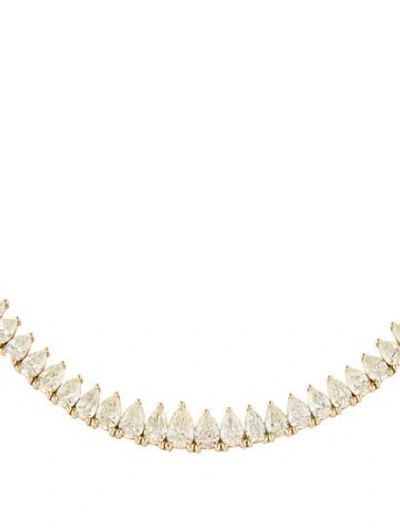 Pre-owned Necklace 14k 14.82ctw Diamond Graduated Link , 18" In Multi