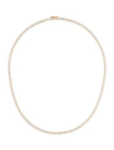 Pre-owned Necklace 14k 15.00ctw Diamond Tennis , 18" In Multi