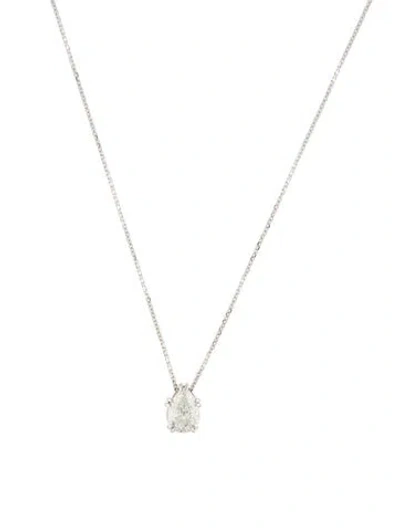 Pre-owned Necklace 14k 1.50ct Diamond Pendant , 17.75" In Multi