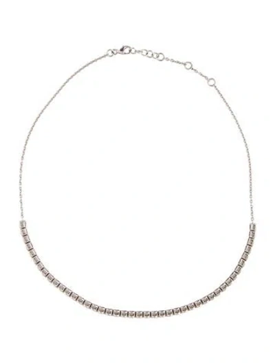 Pre-owned Necklace 14k 1.50ctw Diamond Collar , 13.5" In Multi