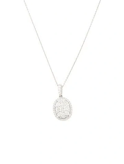 Pre-owned Necklace 14k 1.50ctw Diamond Pendant , 18" In Multi