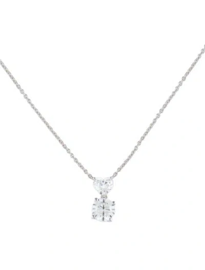Pre-owned Necklace 14k 1.50ctw Lab-grown Diamond Pendant , 18" In Multi
