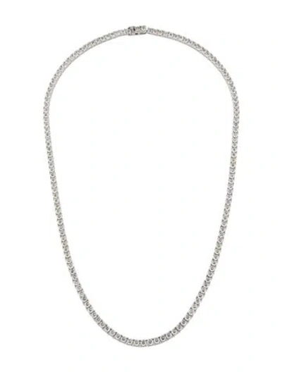 Pre-owned Necklace 14k 15.38ctw Diamond Chain , 18.25" In Multi
