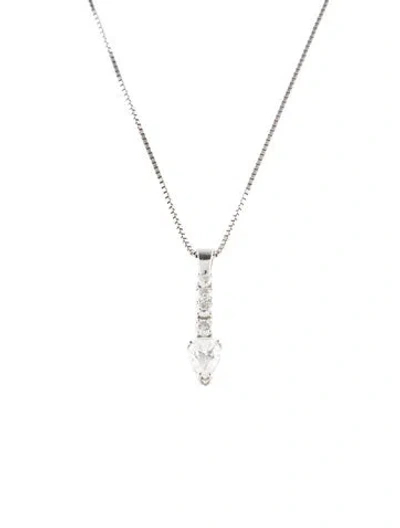 Pre-owned Necklace 14k 1.54ctw Diamond Pendant , 18.5" In Multi