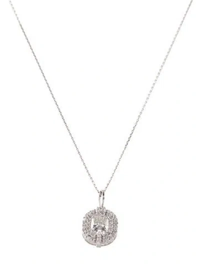 Pre-owned Necklace 14k 1.55ctw Lab-grown Diamond Pendant , 18" In Multi