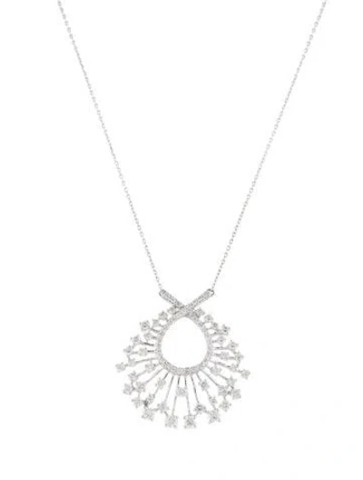Pre-owned Necklace 14k 1.57ctw Diamond Pendant , 18" In Multi