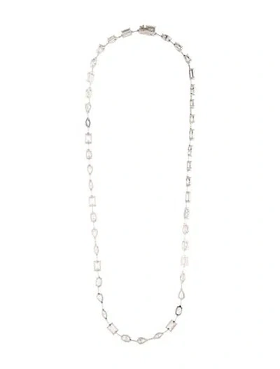 Pre-owned Necklace 14k 16.05ctw Lab-grown Diamond Rivière , 18.25" In Multi