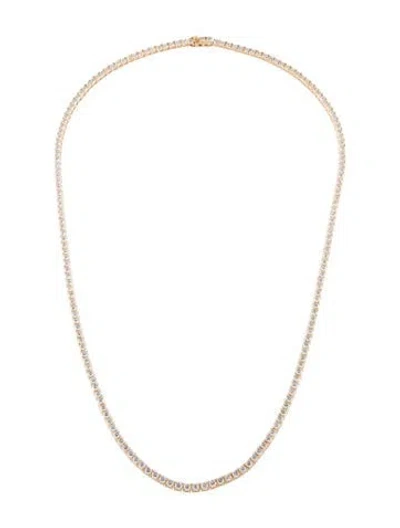 Pre-owned Necklace 14k 16.65ctw Lab-grown Diamond Tennis , 22.5" In Multi