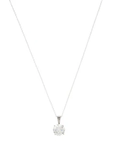 Pre-owned Necklace 14k 1.71ct Lab-grown Diamond Pendant , 18" In Multi