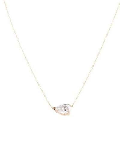 Pre-owned Necklace 14k 1.71ctw Lab-grown Diamond Pendant , 17.5" In Multi