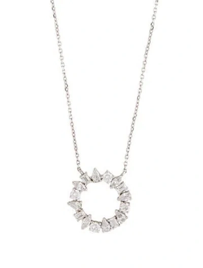 Pre-owned Necklace 14k 1.72ctw Lab-grown Diamond Pendant , 17.5" In Multi