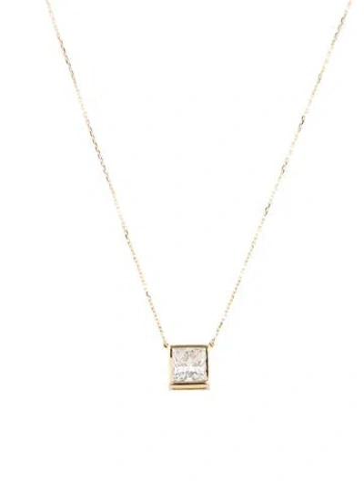 Pre-owned Necklace 14k 1.74ct Lab-grown Diamond Pendant , 18" In Multi