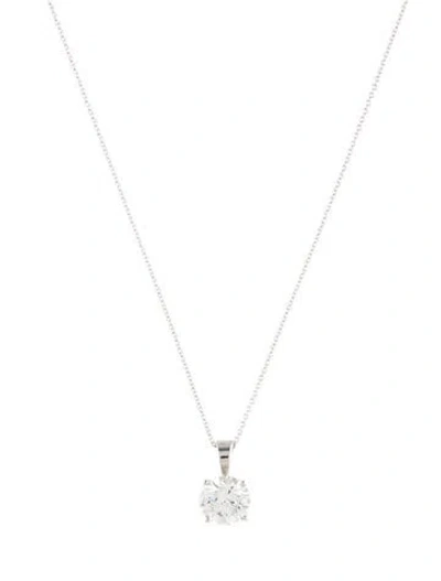 Pre-owned Necklace 14k 1.75ct Lab-grown Diamond Pendant , 18" In Multi