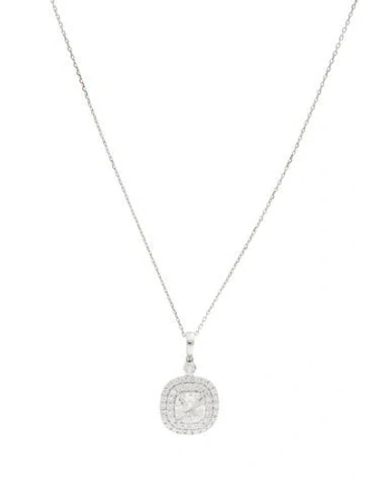 Pre-owned Necklace 14k 1.75ctw Lab-grown Diamond Pendant , 18" In Multi