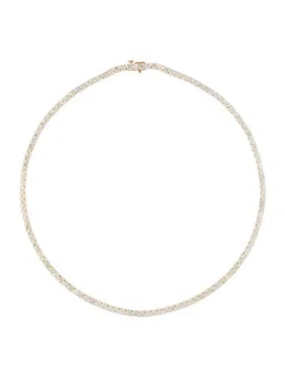 Pre-owned Necklace 14k 17.98ctw Diamond Collar, 16" In Multi