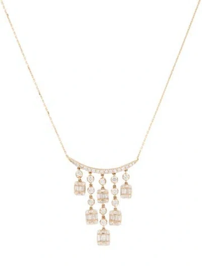 Pre-owned Necklace 14k 1.79ctw Diamond Pendant , 16" In Multi