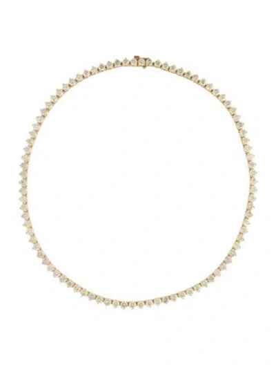 Pre-owned Necklace 14k 18.59ctw Diamond Tennis , 16" In Multi