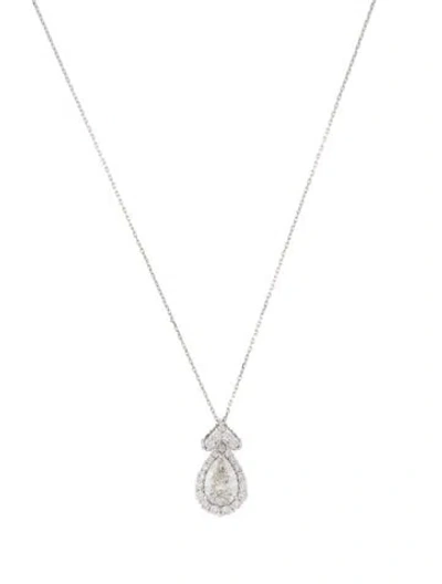 Pre-owned Necklace 14k 1.87ctw Lab-grown Diamond Pendant, 18" In Multi