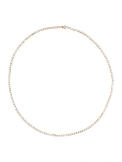 Pre-owned Necklace 14k 18.96ctw Lab-grown Diamond Tennis , 22" In Multi