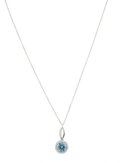 Pre-owned Necklace 14k 1.89ctw Lab-grown Diamond Pendant , 18" In Multi