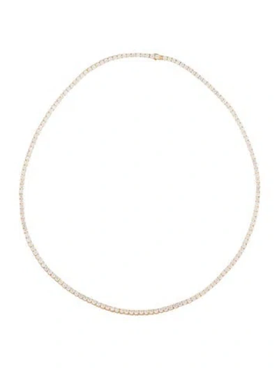 Pre-owned Necklace 14k 19.08ctw Lab-grown Diamond Tennis , 22" In Multi