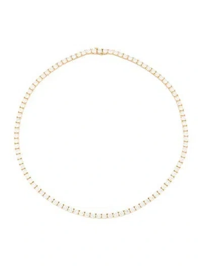 Pre-owned Necklace 14k 19.15ctw Diamond Tennis , 16" In Multi
