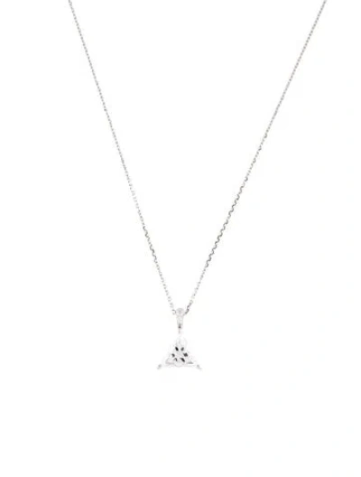 Pre-owned Necklace 14k 1.92ct Lab-grown Diamond Pendant , 18" In Multi