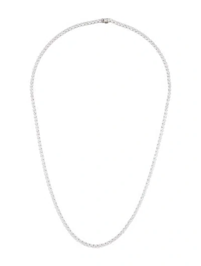 Pre-owned Necklace 14k 19.53ctw Lab-grown Diamond Tennis , 21.5" In Multi