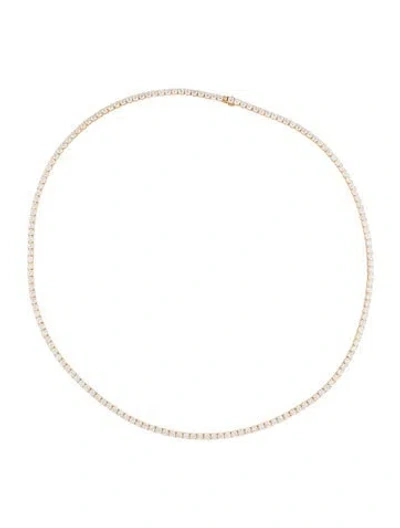 Pre-owned Necklace 14k 19.55ctw Lab-grown Diamond Tennis , 22" In Multi