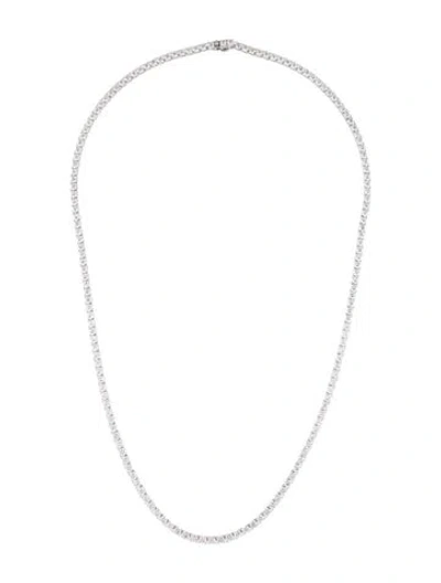 Pre-owned Necklace 14k 19.56ctw Lab-grown Diamond Tennis , 22" In Multi