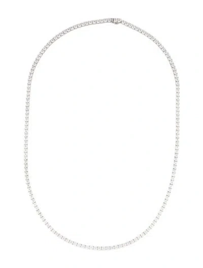 Pre-owned Necklace 14k 19.63ctw Lab-grown Diamond Tennis , 22" In Multi