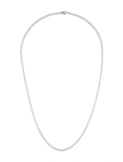 Pre-owned Necklace 14k 19.63ctw Lab-grown Diamond Tennis , 22" In Multi