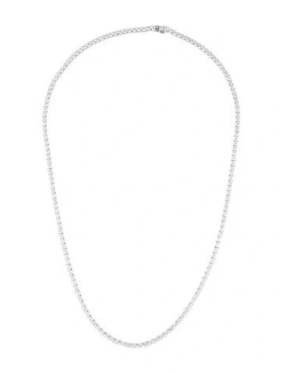 Pre-owned Necklace 14k 19.63ctw Lab-grown Diamond Tennis , 22" In Multi