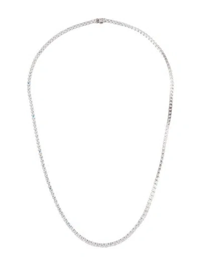 Pre-owned Necklace 14k 19.65ctw Lab-grown Diamond Tennis , 22" In Multi