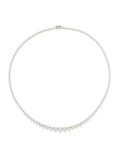 Pre-owned Necklace 14k 20.00ctw Lab-grown Diamond Tennis Collar , 18.5" In Multi