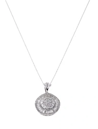 Pre-owned Necklace 14k 2.00ctw Diamond Pendant , 18" In Multi